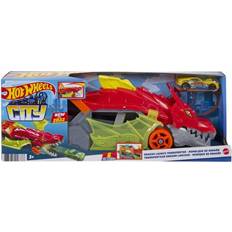 Tow Trucks Hot Wheels City Dragon Launch Transporter