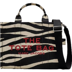 Silver Bags Marc Jacobs The Zebra Canvas Medium Tote Bag - Black/White