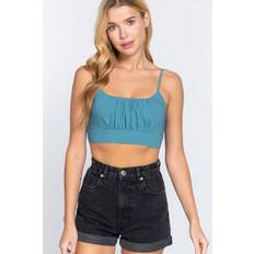 Shein L Blouses Shein Back Ribbon Tie Cami Crop Top