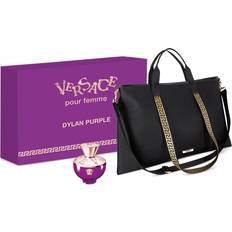 Women Gift Boxes Versace Dylan Purple Gift Set EdP 100ml + Tote