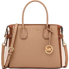 Michael Kors Mercer Medium Color Block Belted Satchel - Camel Mlt