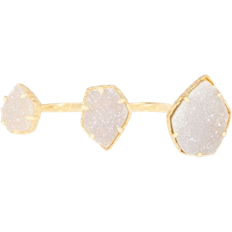 Kendra Scott Rings Kendra Scott Naomi & Drusy Double Ring - Gold/White