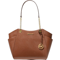 Michael Kors Jet Set Large Saffiano Leather Shoulder Bag - Luggage