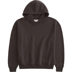 Hollister Boxy Hoodie - Dark Brown