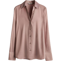 H&M V Neck Blouse - Dusty Rose