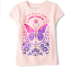 The Children's Place Girl's Dreamer Butterfly Graphic Tee - Petal