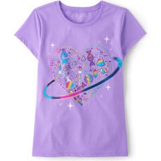 The Children's Place Girl's Icon Heart Graphic Tee - Dream Lilac CL