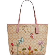 Coach X Observed By Us City Tote Bag - Signature Canvas/Gold/Light Khaki Multi