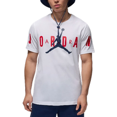 Nike Jordan Air Men's Stretch T-shirt - White/Midnight Navy/Gym Red