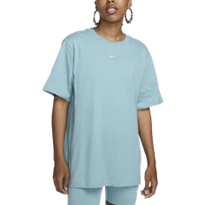 Nike Blau - Damen Oberteile Nike Women's Sportswear Essential T-shirt - Denim Turquoise/White