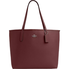 Coach City Tote Bag - Silver/Wine