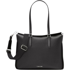 Calvin Klein Fay Convertible Tote Bag - Black/Silver