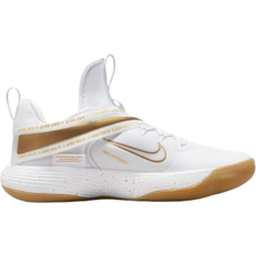 Men Volleyball Shoes Nike React HyperSet LE M - White/Summit White/Gum Light Brown/Metallic Gold