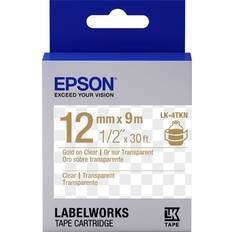 Epson Labeling Tapes Epson LabelWorks Clear LK Replaces LC Tape