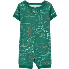 Playsuits Children's Clothing Carter's Baby Zip-Up Romper - Shark Print