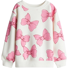 H&M Kid's Sweatshirt - White/Bows (1241902002)