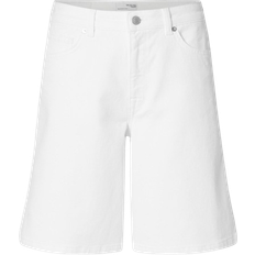 Selected Denim Bermuda Shorts - Snow White