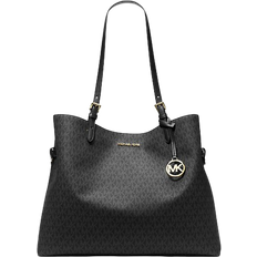 Michael Kors Damen Handtaschen Michael Kors Lenox Large Signature Logo Tote Bag - Black