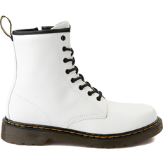 Dr. Martens Junior 1460 8-Eye Boot - White Patent Lamper