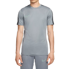 Nike Men's Academy Dri FIT Short Sleeve Football Top - Smoke Grey/Dark Smoke Grey/Vapor Green