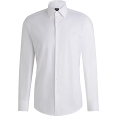 Hugo Boss Men Shirts Hugo Boss Men's Hank Kent Slim Fit Shirt - White