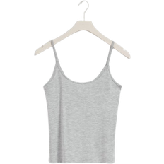 Gina Tricot Basic Strap Singlet - Gray Melange