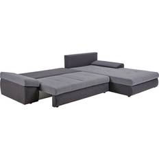 Carryhome Woven Anthracite/Dark Grey Sofa 245cm 4-Sitzer