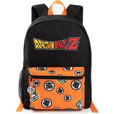 Backpacks Dragon Ball Z Boys Backpack Black & Orange Rucksack with Adjustable Straps Goku Character Practical & Organised Luggage Sports School Bag For Kids Anime TV Series Merchandise Gift