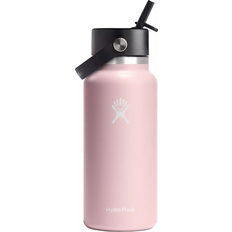 Hydro Flask Serving Hydro Flask Wide Mouth with Flex Straw Cap Water Bottle 0.25gal