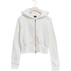 Gina Tricot Zip Hoodie - Offwhite