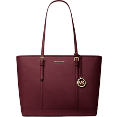 Michael Kors Jet Set Travel Large Saffiano Leather Tote Bag - Oxblood