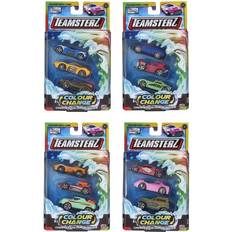 Pixars Cars Lekebiler Teamsterz Colour Change die-cast 3-pack toy cars