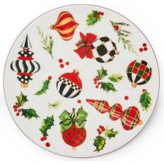 Mackenzie-Childs The Halls Round Trivet 7.75"