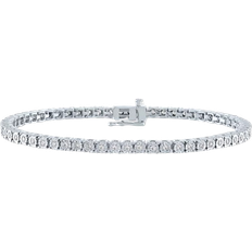 Macy's Tennis Bracelet - Silver/Diamonds