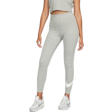 Nike Sportswear Classics Women's High Waisted Graphic Leggings - Dark Grey Heather/Sail