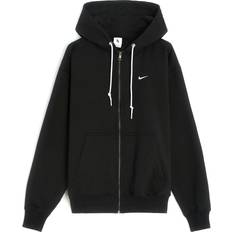 Nike Solo Swoosh Men's Full-Zip Hoodie - Black/White