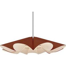 Bruck Lighting Delfina Acoustic Terracotta Pendant Lamp 39.4"