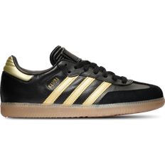 Adidas Football Shoes Children's Shoes Adidas Junior Samba Messi Indoor Soccer - Core Black/Gold Metallic/Gum