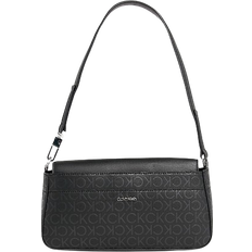 Calvin Klein Logo Shoulder Bag - Black Epi Mono