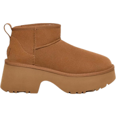 Wool Shoes UGG Classic Ultra Mini New Heights - Chestnut