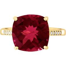 Effy January Ring - Gold/Garnet/Diamonds