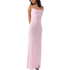 Gina Tricot Soft Touch Maxi Slip Dress - Pink Lady