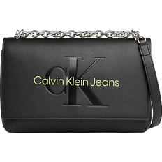 Calvin Klein Convertible Shoulder Bag - Black/Dark Juniper