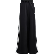 Adidas Essentials 3 Stripes French Terry Wide Pants - Black/White