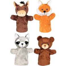 Goki Hand Puppets Animals Arino Funu Wassti & Baru