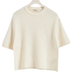 Ull Klær Gina Tricot Knitted Top - Warm White