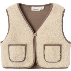 Vester Lil'Atelier Jono sherpa vest birch