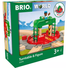 Togbanetilbehør BRIO World Turntable & Figure 33476