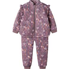 Name It Kid's Printed Quilted Set - Grape Shake