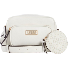 Guess Factory Aviel Mini Double Zip Crossbody - White